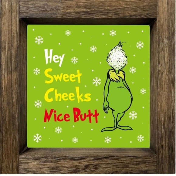 Other - Christmas Wooden Sign for Home Bathroom Decor, 7x7